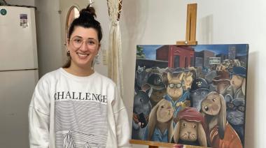 Una artista local lleva su obra a Roma: Conejos y lucha social en clave contemporánea
