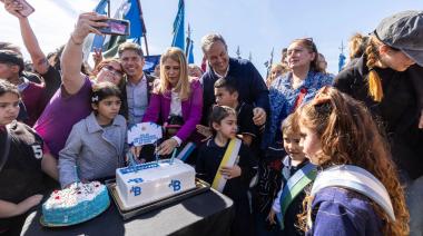 Kicillof, Cascallares y Paula Eichel recorrieron el nuevo Parque Público de la Quinta Rocca