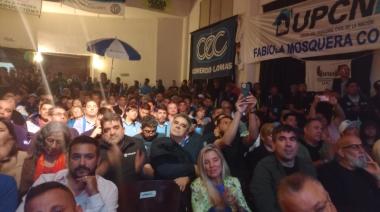 Otermín y Moyano (hijo) encabezaron un imponente acto de la CGT de Lomas