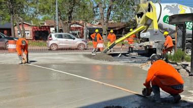 Avanza la refacción y ampliación de la avenida Hipólito Yrigoyen entre Diehl y Payró