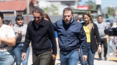 Otermín y Katopodis recorrieron la reconstrucción de la avenida Recondo en Lomas