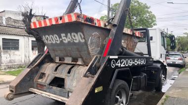 Preocupación por la paralización del servicio de volquetes en Lanús