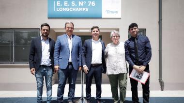 Cascallares, Kicillof y Fabiani inauguraron un Jardín de Infantes y el nuevo edificio de la Secundaria Nº 76