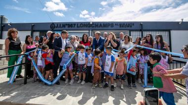 Cascallares, Kicillof y Fabiani inauguraron un Jardín de Infantes y el nuevo edificio de la Secundaria Nº 76