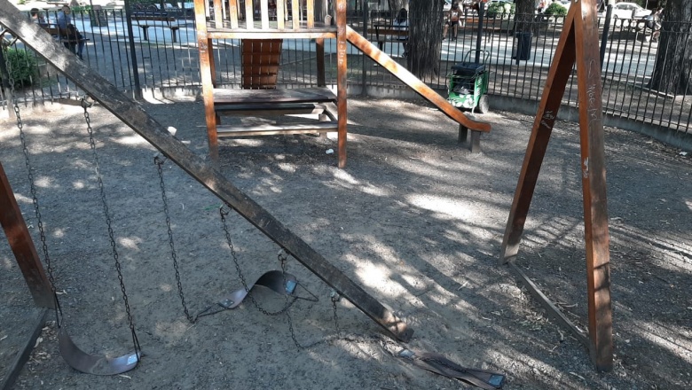Está fuera de peligro la nena que se accidentó en una plaza de Monte Grande