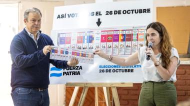 Cascallares y Jimena López dialogaron con jubilados sobre el uso de la Boleta Única de Papel