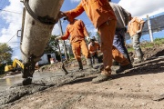 El Municipio de Almirante Brown avanza con tres obras troncales de pavimentación