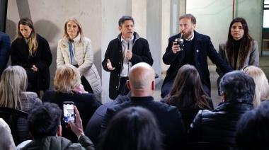 Otermín y Kicillof juntos en Lomas: recorrieron la obra de la nueva Escuela Especial 508