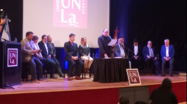 Rodríguez Bozzani juró como el nuevo rector de la UNLa: "Los derechos humanos y la equidad serán una prioridad"