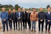 Cascallares recorrió con Kicillof la autopista Presidente Perón, la obra que no terminó el Gobierno nacional