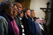 Cascallares y Otermin participaron de una emotiva misa en memoria del Papa Francisco