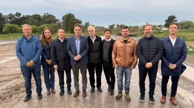 Cascallares recorrió con Kicillof la autopista Presidente Perón, la obra que no terminó el Gobierno nacional