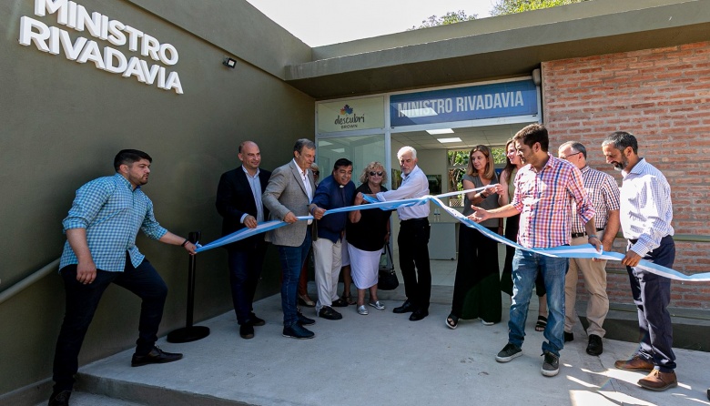 Cascallares y Fabiani inauguraron el nuevo edificio de la delegación de Ministro Rivadavia