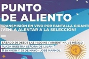 En Mármol transmitirán en pantalla gigante el partido de Argentina contra México