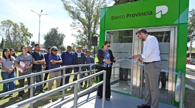 Cantero y Cuattromo inauguraron cajeros automáticos en Guernica
