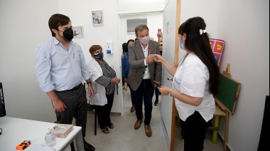 Cascallares y Kreplak recorrieron un nuevo centro de salud en Solano