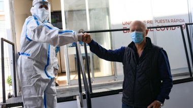 Grindetti supervisó el inicio de los operativos de prevención del dengue en Lanús