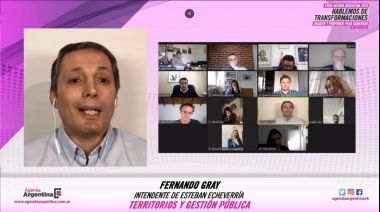 Gray participó junto a funcionarios nacionales de un foro virtual para trabajar en la post pandemia