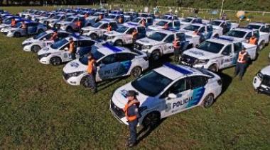Incorporan 58 móviles y 30 motos para reforzar los patrullajes de la Policía bonaerense