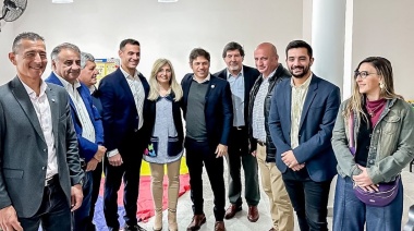Kicillof visitó Lanús e inauguró los edificios de dos jardines de infantes