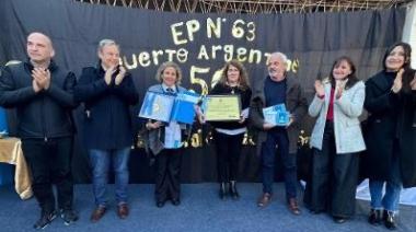 Cascallares participó de la celebración del 50° aniversario de la escuela N° 63