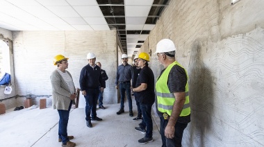 Cascallares recorrió las obras de un nuevo CAPS y la ampliación de otro en Don Orione