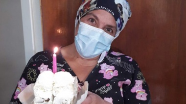 Es enfermera en el hospital Santamarina y con la pandemia reafirmó su vocación de servicio