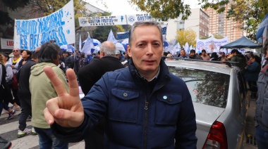 Gray participó de la movilización por el Día del Trabajador
