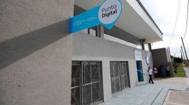 Cascallares inauguró en Glew el primer punto digital de Brown