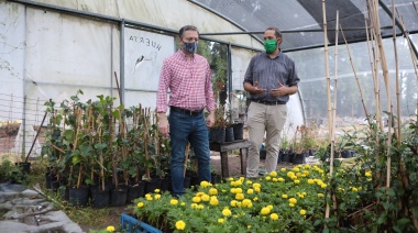 Gray recorrió el centro de producción de plantas municipal