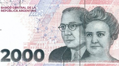 El Banco Central puso en circulación el billete de $2.000