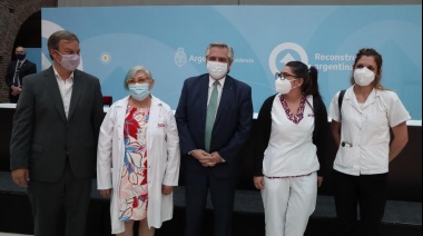 Cascallares acompañó a Alberto Fernández en el anuncio de obras para reforzar el sistema sanitario
