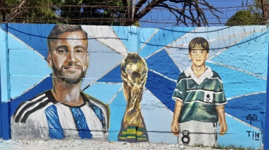 El Municipio homenajea a Nicolás Tagliafico con un mural en el Club Villa Calzada