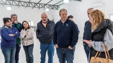Cascallares recorrió obras de ampliación en dos escuelas de Don Orione