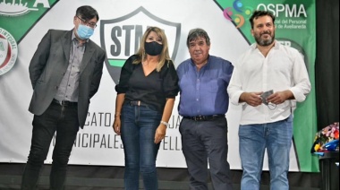 Litza asistió a la asunción de las autoridades del Sindicato de Municipales de Avellaneda