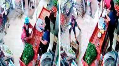 Verduleros se resistieron a un robo y detuvieron a un ladrón