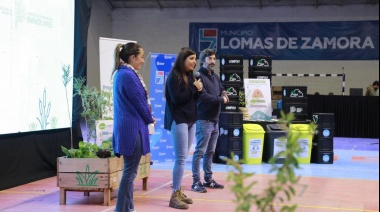 Vilar y Lesci presentaron el Programa Provincial de Compostaje en Lomas de Zamora