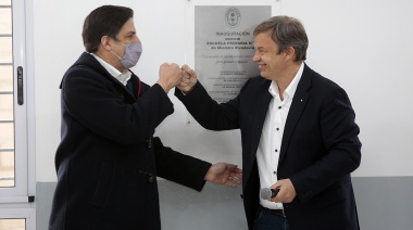 Con Trotta y Cascallares presentes, se inauguró la primera escuela en el distrito tras 21 años