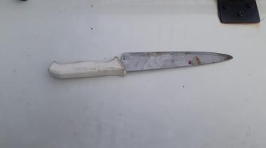 Robaban con un cuchillo de carnicero y se escondieron en la casa de un vecino