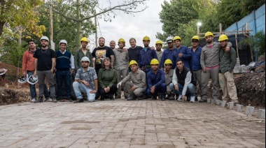 Cascallares y Fagioli recorrieron obras de urbanización en dos barrios de Brown