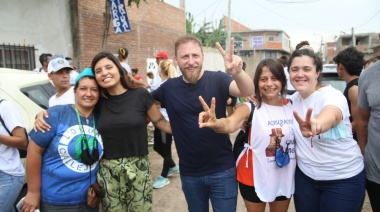 Otermín y Vilar participaron de la jornada solidaria “Kirchner es Pueblo” en el barrio Tongui