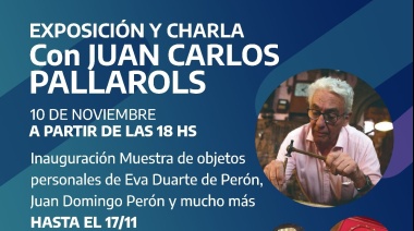 Habrá una exposición y charla de Juan Carlos Pallarols en el Teatro del Municipio