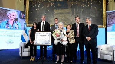 La Cámara de Diputados reconoció a Estela De Carlotto con la mención de honor “Juan Bautista Alberdi”