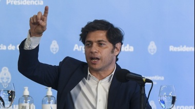 Kicillof se pinta la cara contra el ajuste mileísta