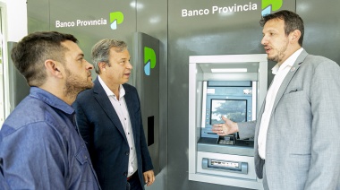 Inauguraron cajeros automáticos en Ministro Rivadavia, Solano y Don Orione