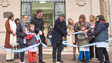 Sileoni y Mantegazza encabezaron la reinauguración de la Escuela Primaria N°1