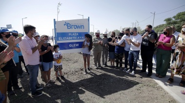 Cascallares, Fabiani y Zabaleta inauguraron la Plaza “Elizabeth Ayala”