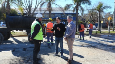 Gray recorrió las obras que se realizan en la avenida Dupuy