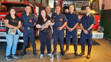 Bomberos Voluntarios le salvaron la vida a una beba de 35 días en Longchamps