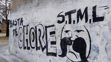Atacan a Pedelhez con pintadas callejeras en medio de un reclamo salarial